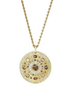 De Beers Jewellers колье Talisman Medal из желтого золота с бриллиантами