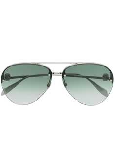 Alexander McQueen Eyewear солнцезащитные очки-авиаторы
