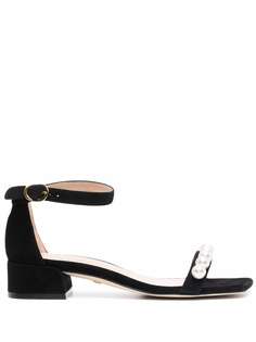 Stuart Weitzman босоножки с искусственным жемчугом