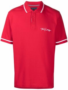 Tommy Hilfiger рубашка поло с короткими рукавами и логотипом