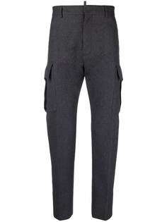 Dsquared2 зауженные фетровые брюки