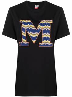 M Missoni футболка с вышитым логотипом