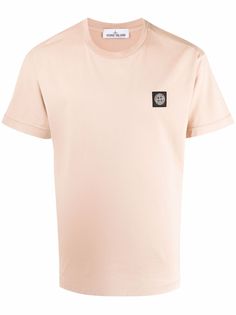 Stone Island футболка с нашивкой-логотипом