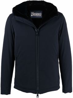 Herno куртка с капюшоном и искусственным мехом