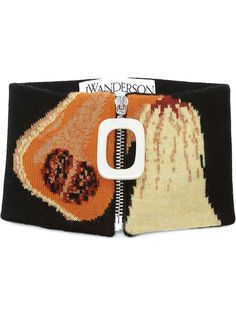 JW Anderson воротник с принтом
