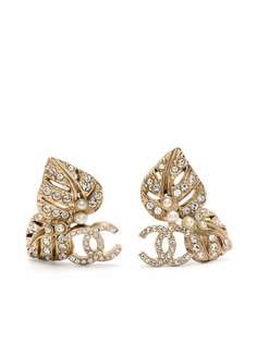 Chanel Pre-Owned серьги 2019-го года с логотипом CC