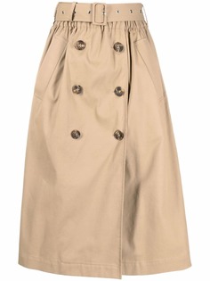 RED Valentino юбка миди с поясом