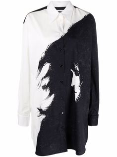 MM6 Maison Margiela платье-рубашка с длинными рукавами