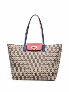Salvatore Ferragamo сумка-тоут с принтом Gancini
