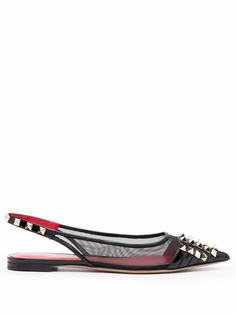 Valentino Garavani балетки с декором Rockstud