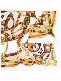 Moschino платок с принтом Teddy Bear
