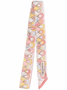 Emilio Pucci узкий платок с графичным принтом