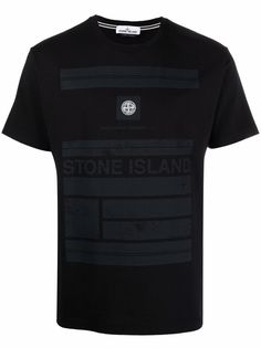 Stone Island футболка с нашивкой-логотипом