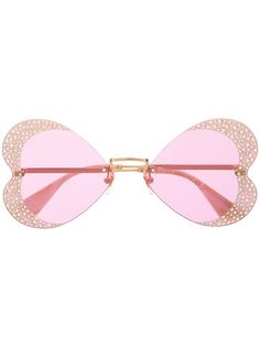 Gucci Eyewear солнцезащитные очки с кристаллами