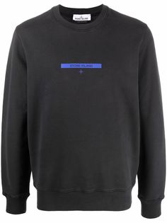 Stone Island толстовка с круглым вырезом и логотипом
