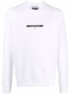Stone Island толстовка с круглым вырезом и логотипом
