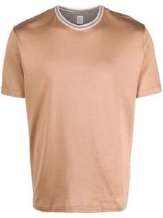 Eleventy футболка с контрастной отделкой