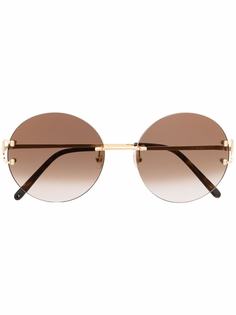 Cartier Eyewear солнцезащитные очки в круглой оправе