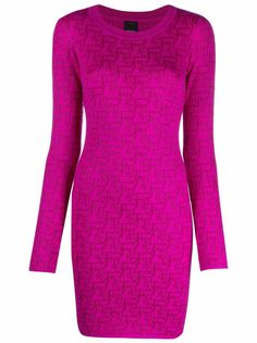 Pinko платье мини с монограммой