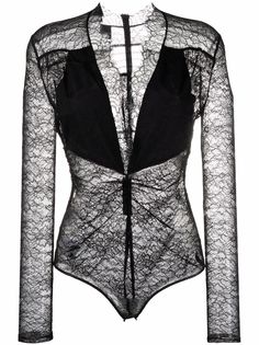 Pinko топ с длинными рукавами и кружевом