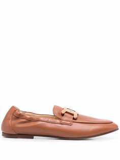 Tods лоферы с цепочкой и логотипом Tod`S