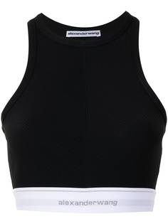 Alexander Wang укороченный топ с логотипом