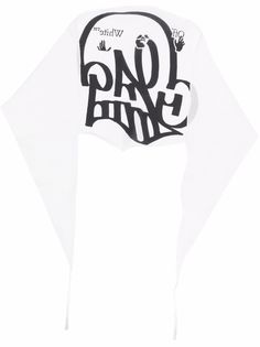 Off-White платок с принтом граффити
