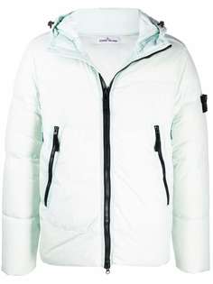 Stone Island пуховик с нашивкой-логотипом