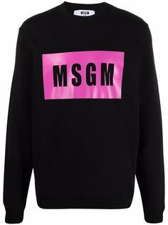 MSGM толстовка с логотипом и круглым вырезом
