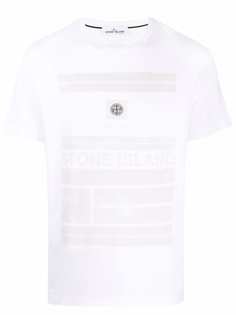 Stone Island футболка с нашивкой-логотипом