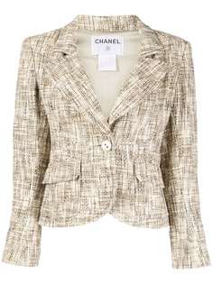 Chanel Pre-Owned блейзер 2003-го года с узором зигзаг