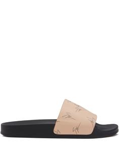Giuseppe Zanotti шлепанцы Brett с логотипом