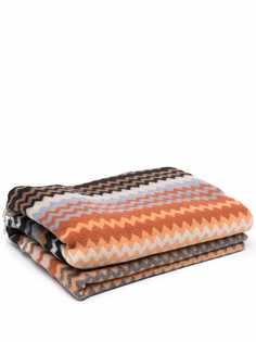 Missoni Home полосатое полотенце с бахромой