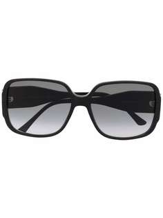 Jimmy Choo Eyewear солнцезащитные очки в массивной оправе