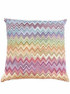 Missoni Home подушка с узором зигзаг