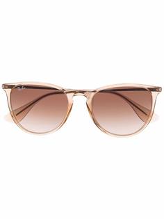 Ray-Ban солнцезащитные очки в прозрачной квадратной оправе