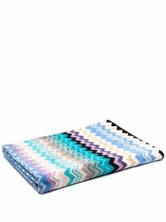 Missoni Home полотенце с узором зигзаг