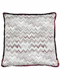 Missoni Home подушка с узором зигзаг