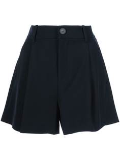 Vince pleated detail crepe shorts