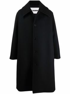 Jil Sander однобортное пальто