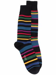 PAUL SMITH носки в полоску с логотипом