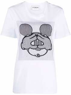 Iceberg футболка с графичной вышивкой Mickey Mouse