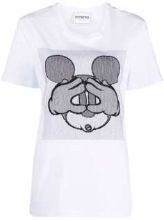 Iceberg футболка с графичной вышивкой Mickey Mouse