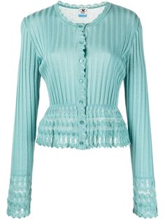 M Missoni кардиган в рубчик с фестонами