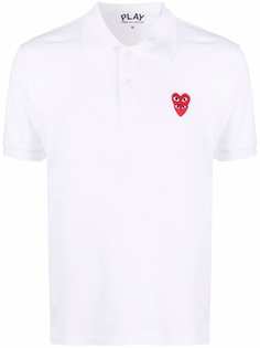 Comme Des Garçons Play рубашка поло с нашивкой-логотипом