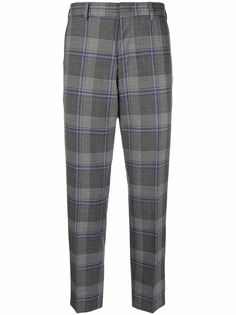 Pt01 клетчатые брюки строгого кроя