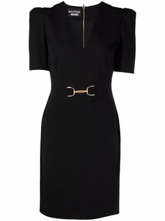 Boutique Moschino платье с декоративной пряжкой