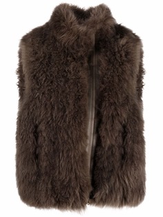 Brunello Cucinelli фактурный жилет с высоким воротником
