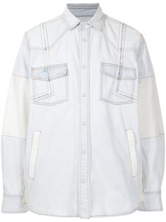 Sacai джинсовая рубашка с карманами