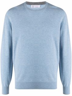 Brunello Cucinelli кашемировый джемпер с круглым вырезом